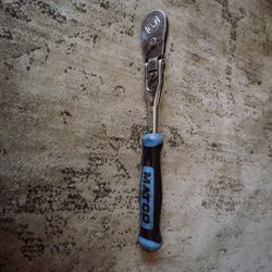 #bl944 Matco Tools AFR68LFB 1/4" Drive Flex BLUE Ratchet Socket Wrench 88 Tooth