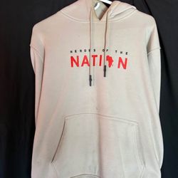 Tan hoodie size M