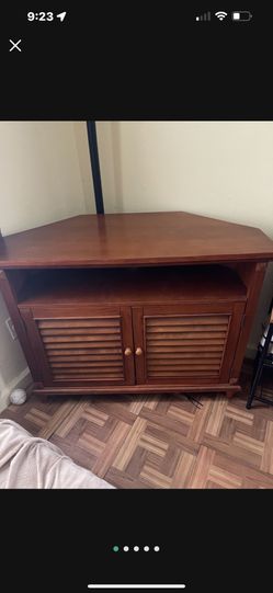 TV stand wooden corner stand
