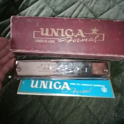 Vintage Harmonica Large Complete Perfect Condition