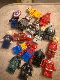 Marvel Legos spiderman Thor iron man captain America