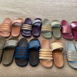 Womens Brand New Adidas Slides In Various Colors All Size 9