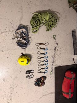 Climbing Gear Assorted: Petzl, Camp, Scarpa, Edelrid