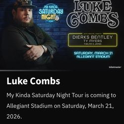 Luke Combs Tickets Las Vegas