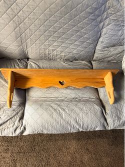 Wooden shelf