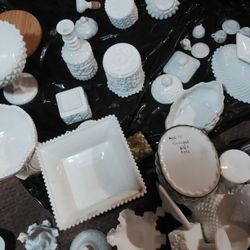 Collectable Antique Milk Glass