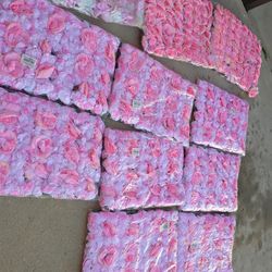 Flowers wall decor 2L 1w , 13 pieces