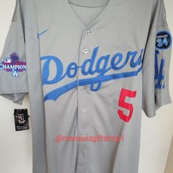 Men's Freeman Dodgers WS Jerseys 