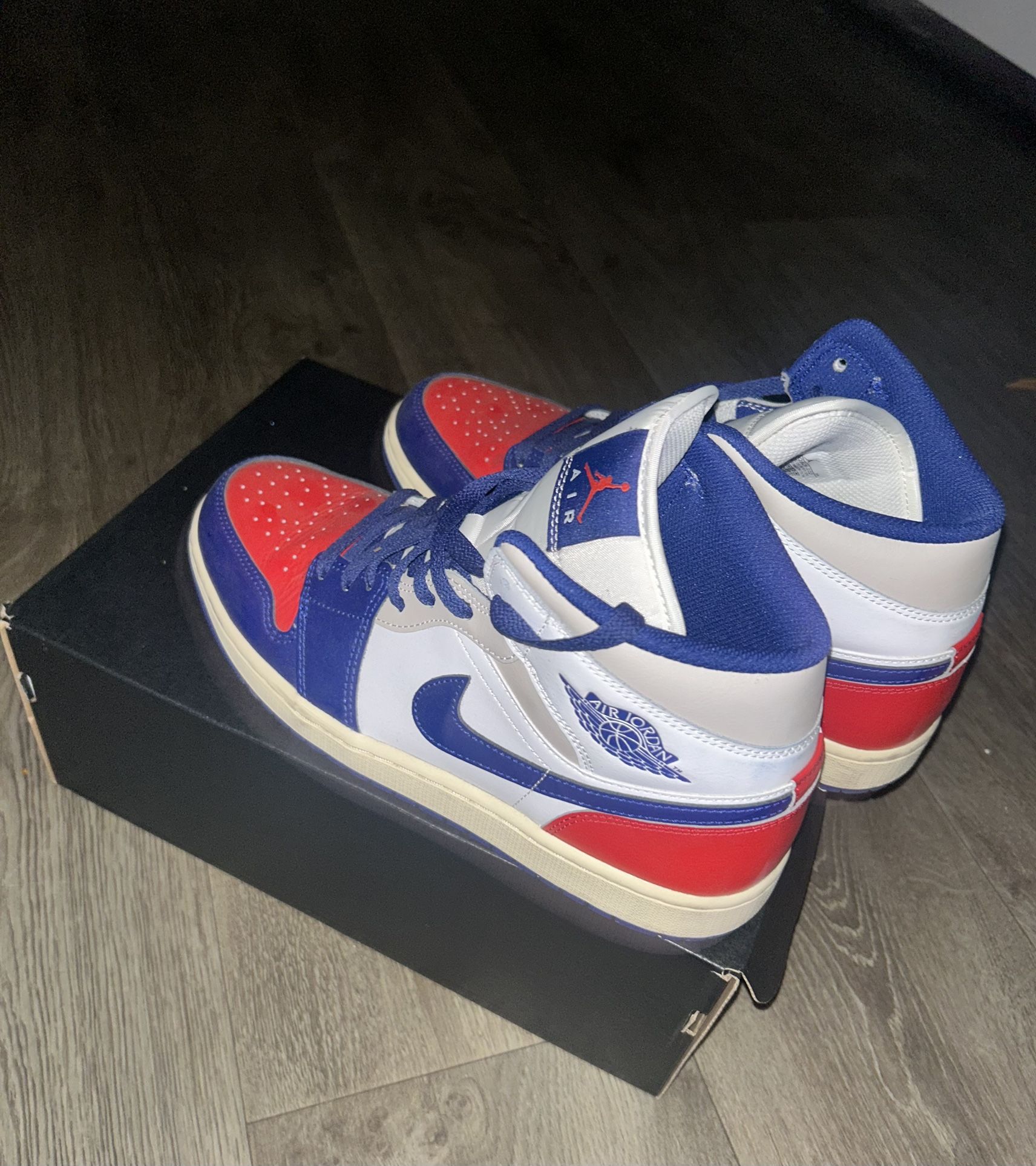 Red N Blue Nikes Sz 10.5