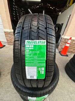 Set of four (4) 2456018 Travelstar Long mileage tires with free Installation 245-60-18