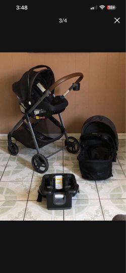 LIKE NEW GRACO MODES NEST TRAVEL SYSTEM STROLLER CAR SEAT AND BASSINET 3 IN 1