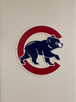 Chicago Cubs Metal Sign