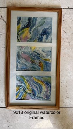 Original Watercolor Framed Art