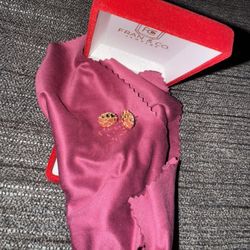 14k Gold nugget earrings 