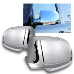 For 1999-2006 Chevy Silverado 1500 2500 3500 Chrome ABS Side Mirror Cover Cap-(2-MC-1051