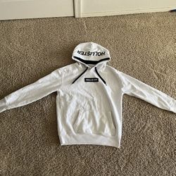 White Holo Hollister Hoodie: Adult S