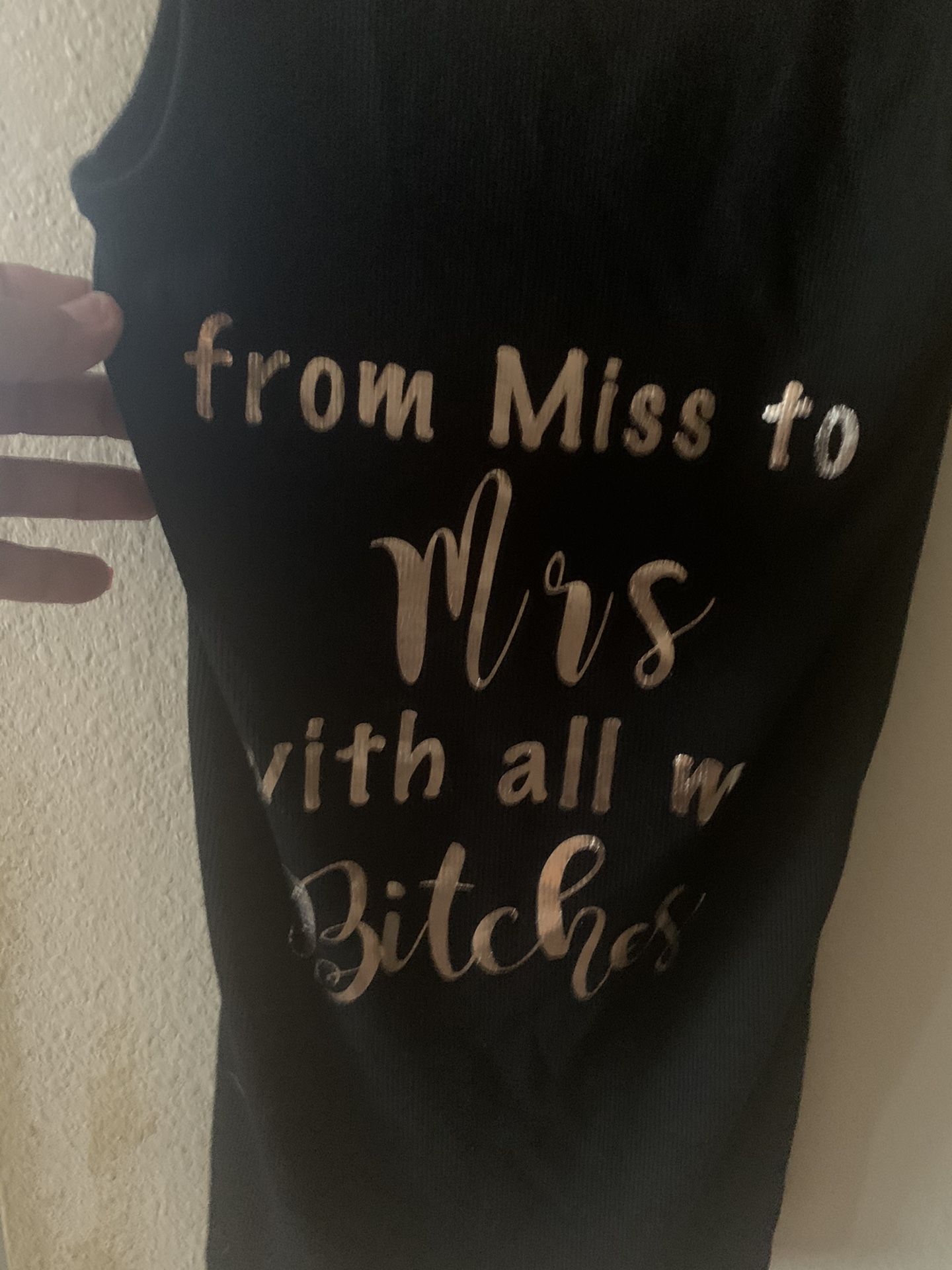 2 cute pre bride shirt from miss to Mrs ect