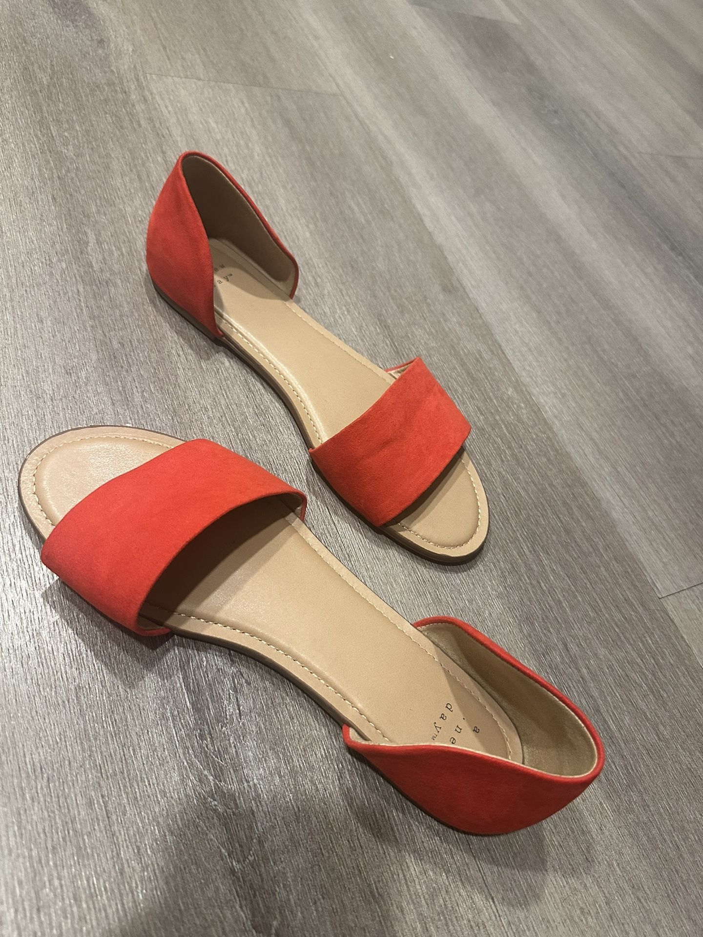 Woman Red  Sandals Size 9 1/2