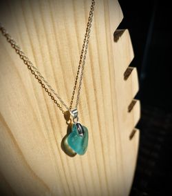 Turquoise Sea Glass Necklace 