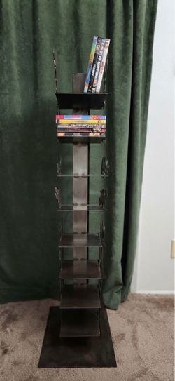 Metal DVD Tower Storage Rack