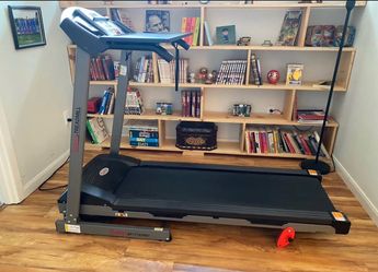 Sunny Health & Fitness Treadmill and work destilery attachment