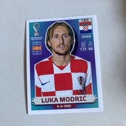 Luka Modric 2022 Panini World Cup Soccer Stickers #CRO13