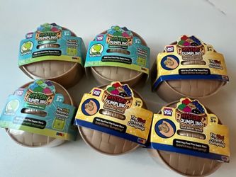 Crazy Fun Mystery Dumpling Squishies Bundle – Green Apple & Gold Glitter Editions – New & Factory Sealed
