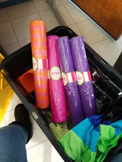 DECORATIVE MESH RIBBON ~ 4 NEW ROLLS