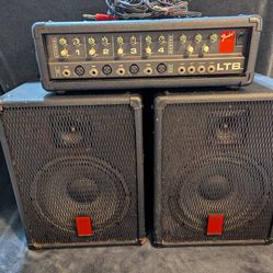Fender LTB PA System — Head + 2 Speakers — 4‑Channel Small Venue PA