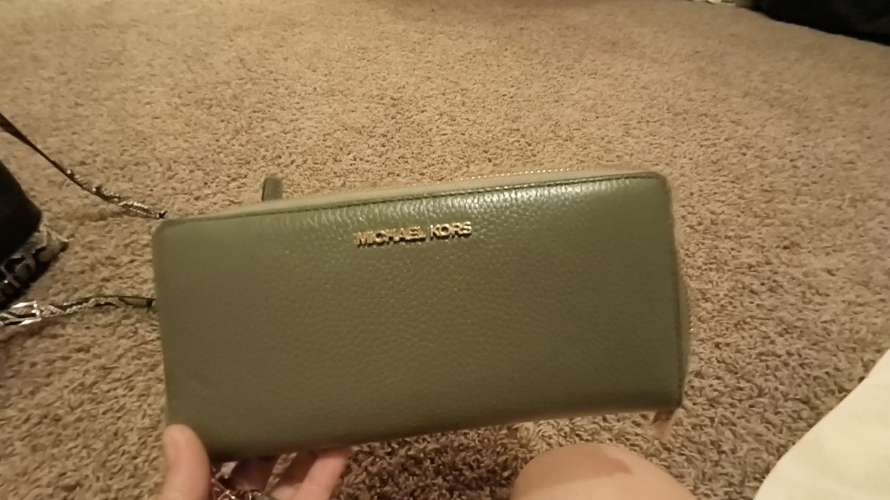Michael Kors Army Green Wallet