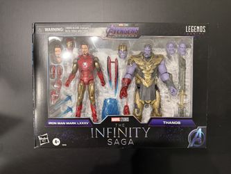 2021 Hasbro Marcel Legends Iron Man Mark LXXXV vs Thanos 2 Pack