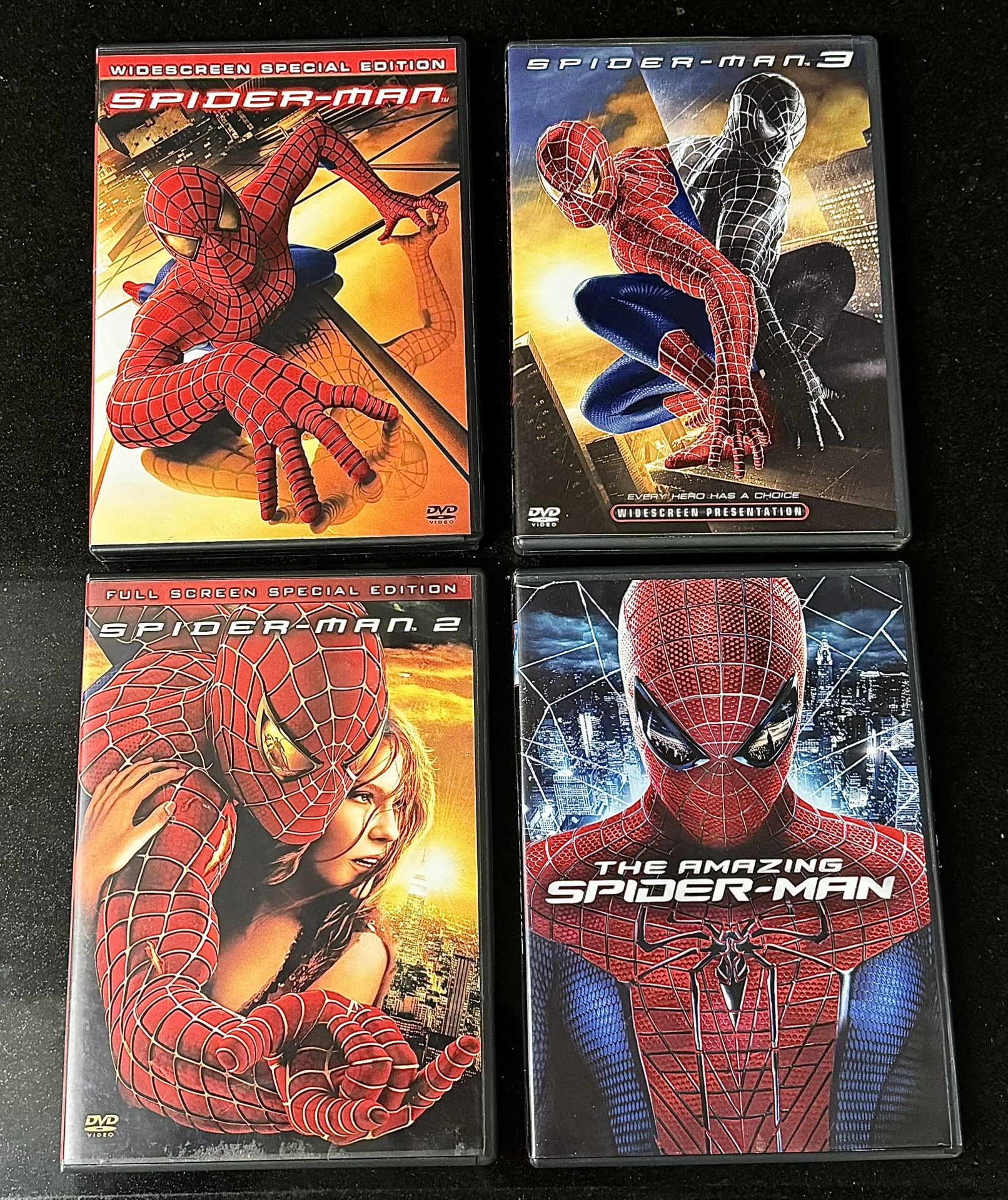 🕸️📀 Spider-Man 4 Movie, 4 DVD Set, Special Edition Series (new)