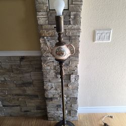 Floor Lamp. Antique Tea Pot Floor Lamp.