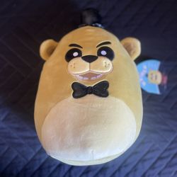 Squishmallow fnaf five nights at Freddy’s Golden Freddy 8” NWT plush
