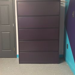 Purple File Cabinet