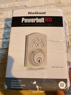 Kwikset Powerbolt 240 Electronic Deadbolt (Brushed Nickel)