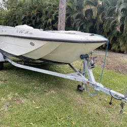 2018 Bayliner 18ft element Boat With Trailer.  