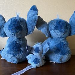 🌺 🌊🐓 3 Disney Stitch Characters Plush 14” & 6” Tall Stuffed Animals from Lilo & Stitch Movie