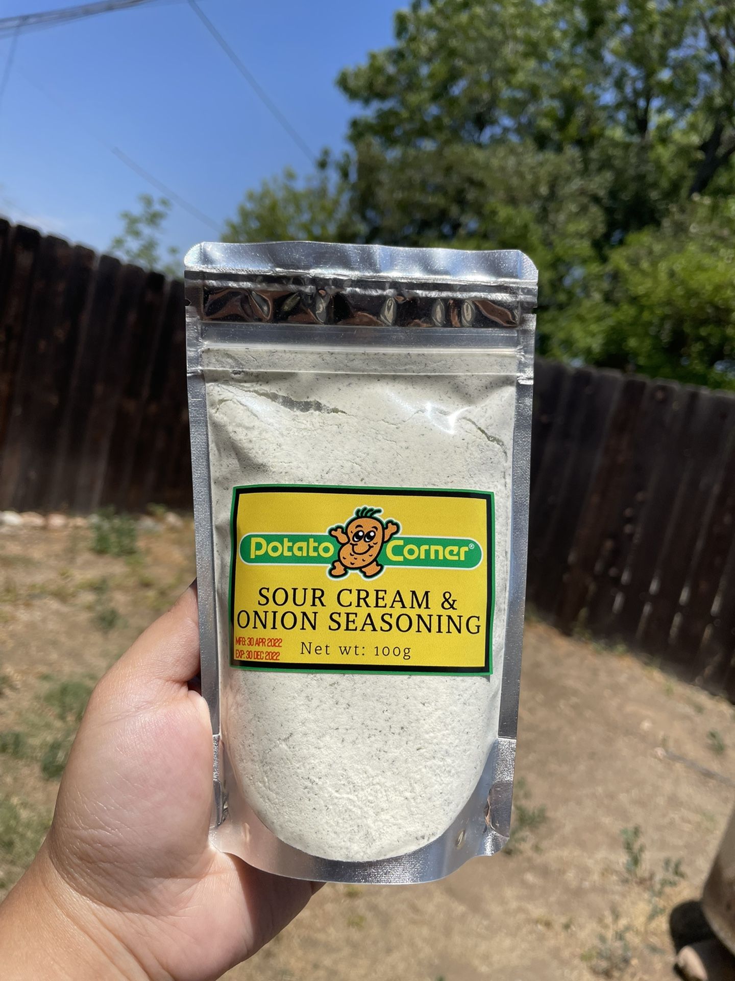 Potato Corner Sour Cream and Onion Fries Powder Seasoning