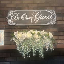 Be Our Guest Wood decor 