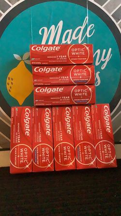 Colgate Optic White Stain Fighter Toothpaste – 8 Pack price is firm