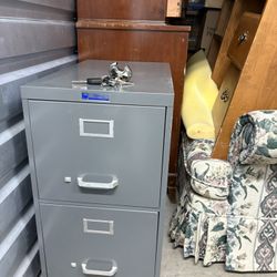 Two Drawer File Cabinet.