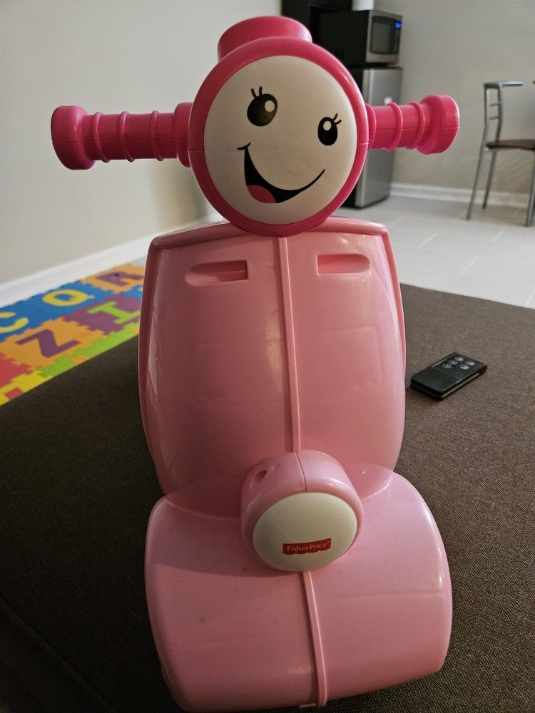 Fisher-Price Laugh & Learn Toddler Ride-On, Smart Stages Scooter, Musical Learning Toy