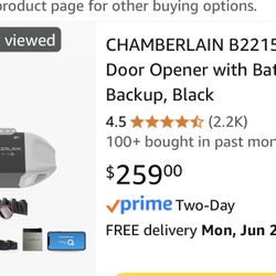 Chamberlain Garage Door Opener - Brand New In Box (opened But Never Removed Anything)