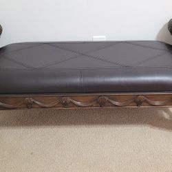 Ashley North Shore  Carved Wood Bench