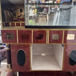 fish tank and custom cabinet for sale