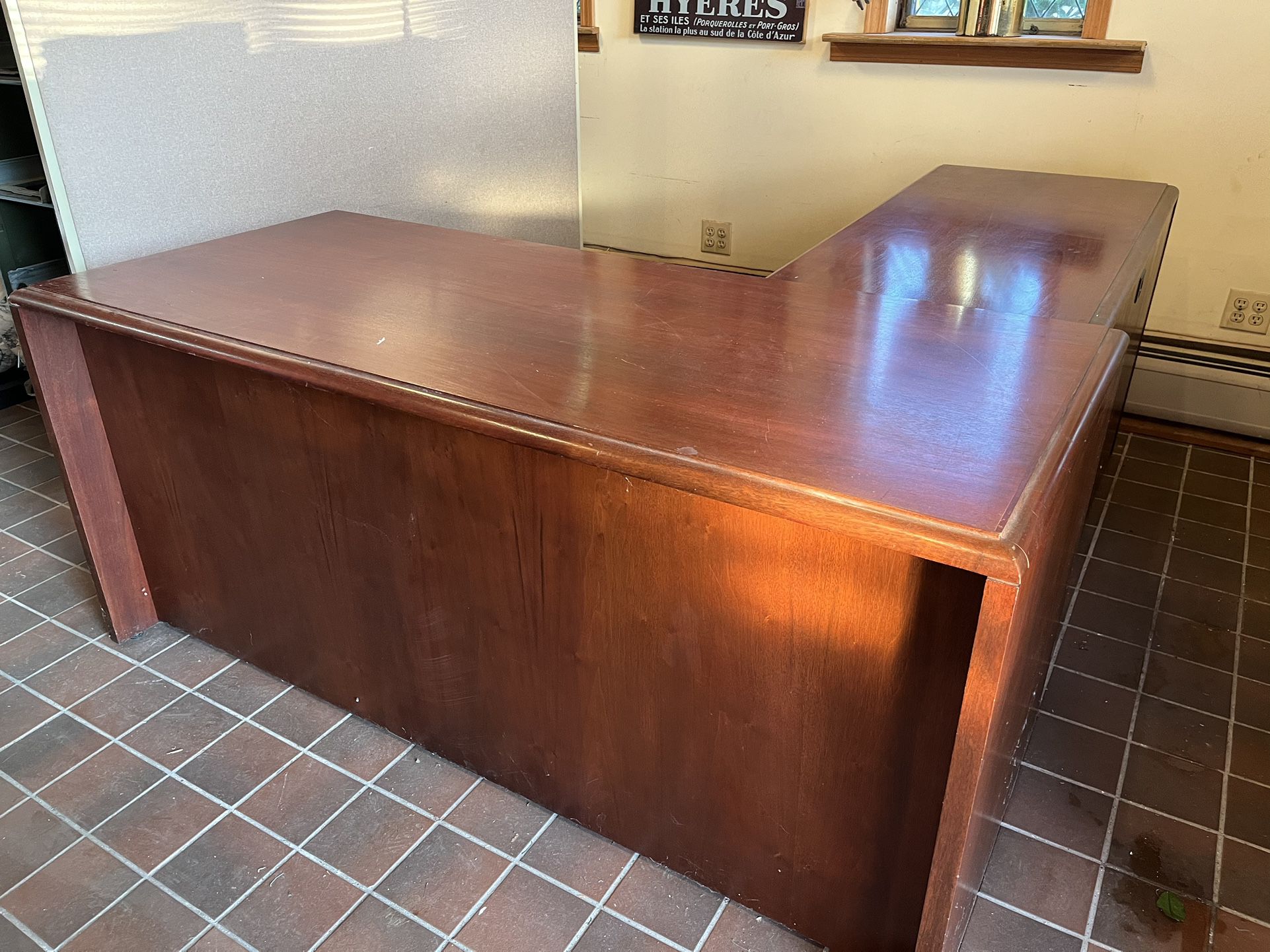 elegant rare rosewood secretary office desk
