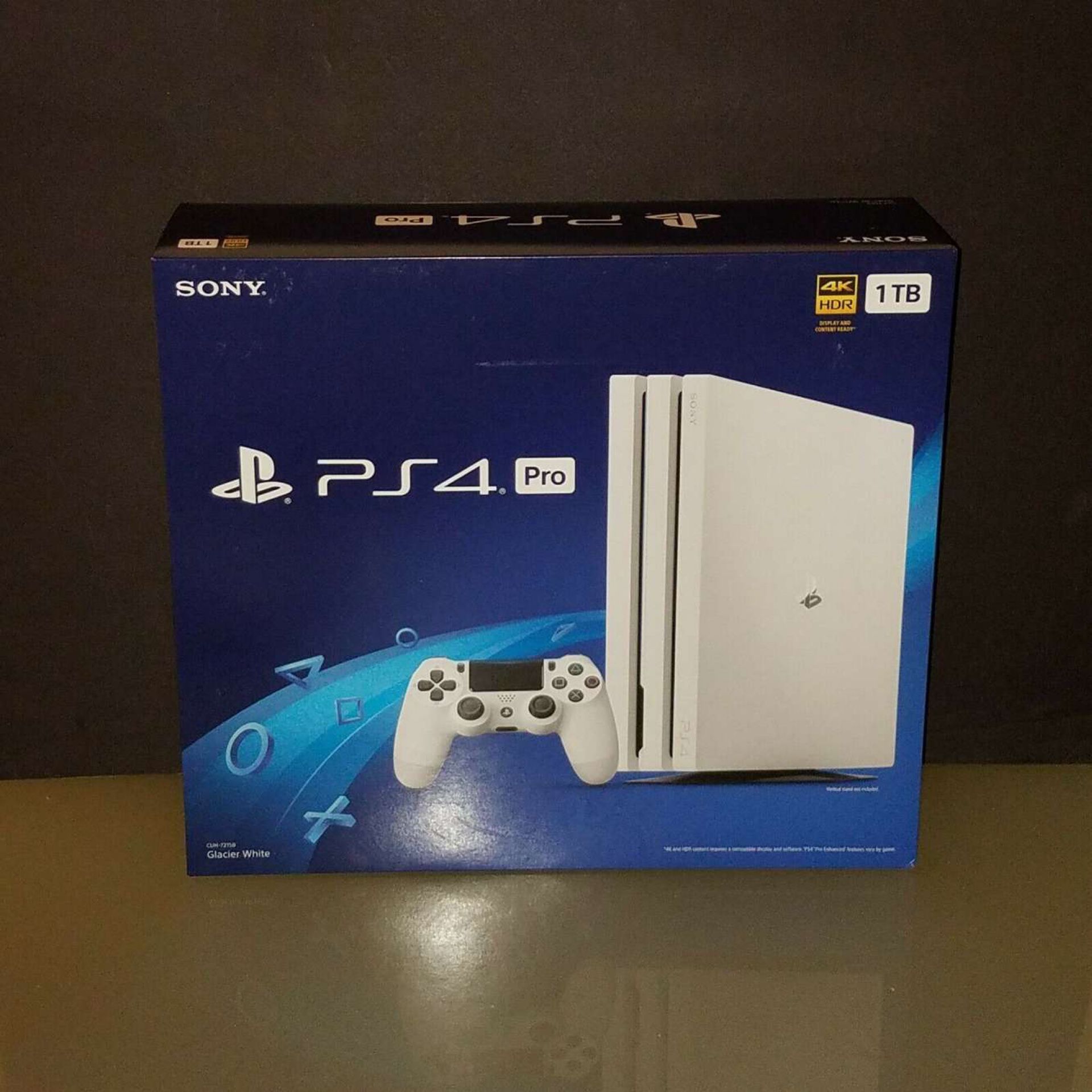 White PS4 Pro 1T