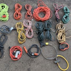 Lot of 18 extension cords $100 for the lot! 