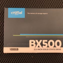 Crucial BX500 1TB 3D NAND SATA 2.5Inch Up to 540MBs Internal SSD CT1000BX500SSD1  Cash only  Pick up in North San Jose, By appointment only  Location: